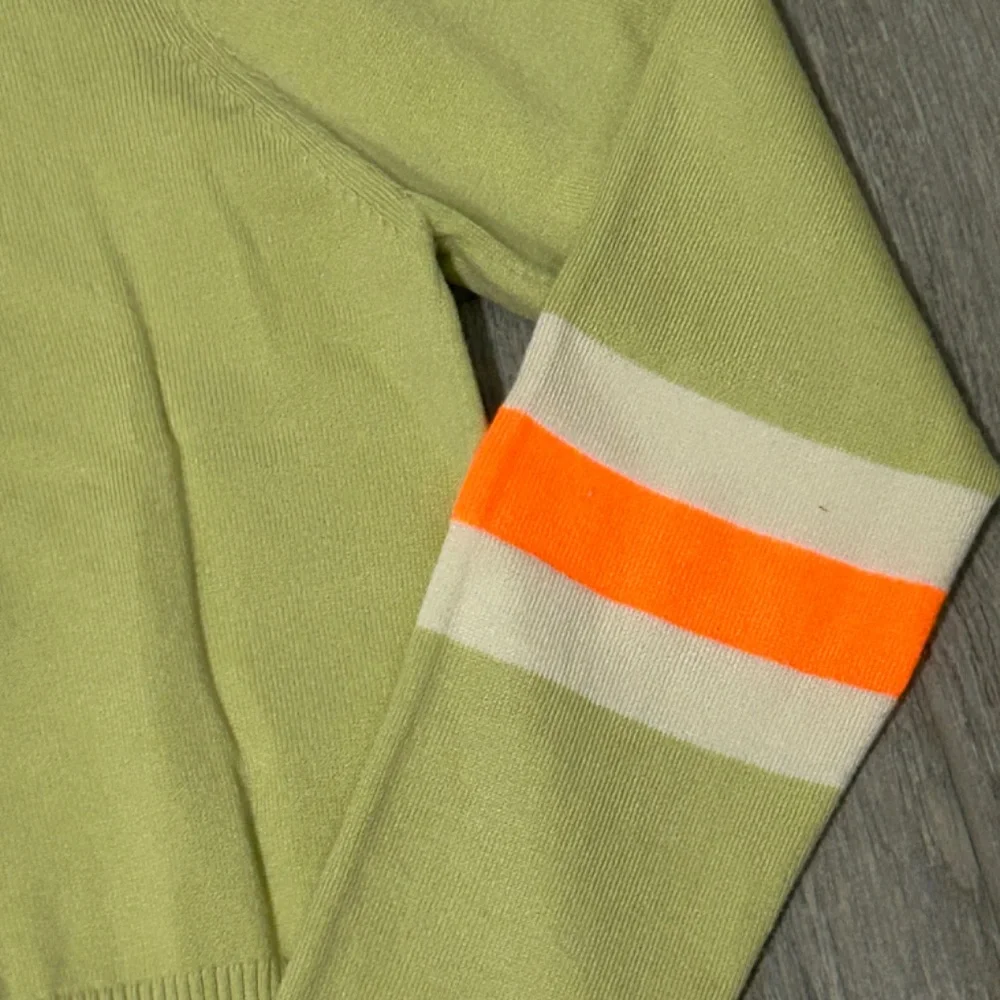 LIKE NEW! Women's Anthropologie Green/Orange Cardigan - MEDIIUM - Picture 10 of 10